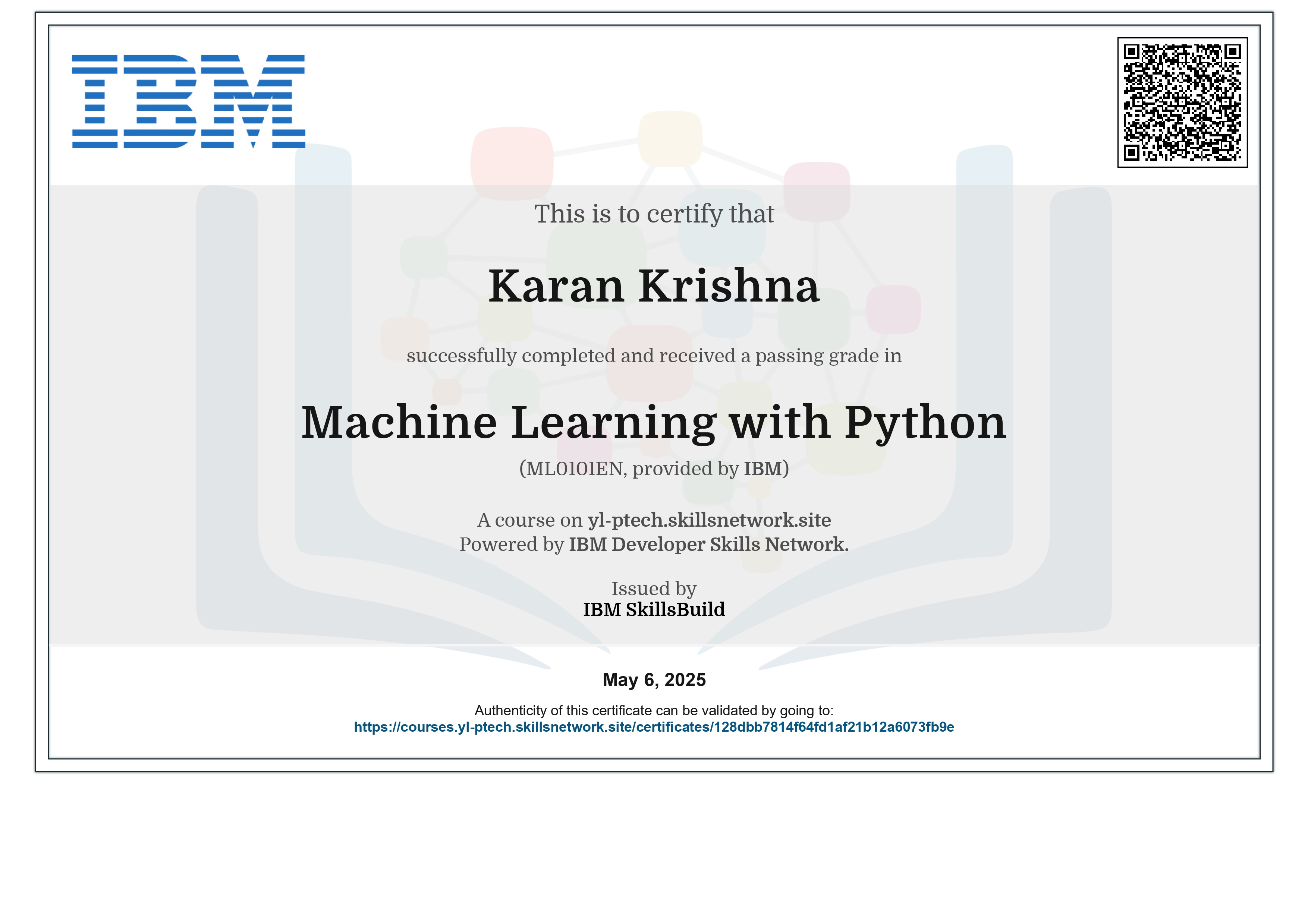 ML Certificate
